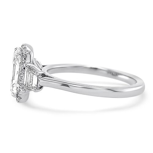 Underwood's Designs 1.12ct Cushion Diamond Engagement Ring, side view (130024029)