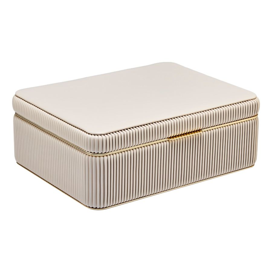 Balla Large Jewelry Box- Bone