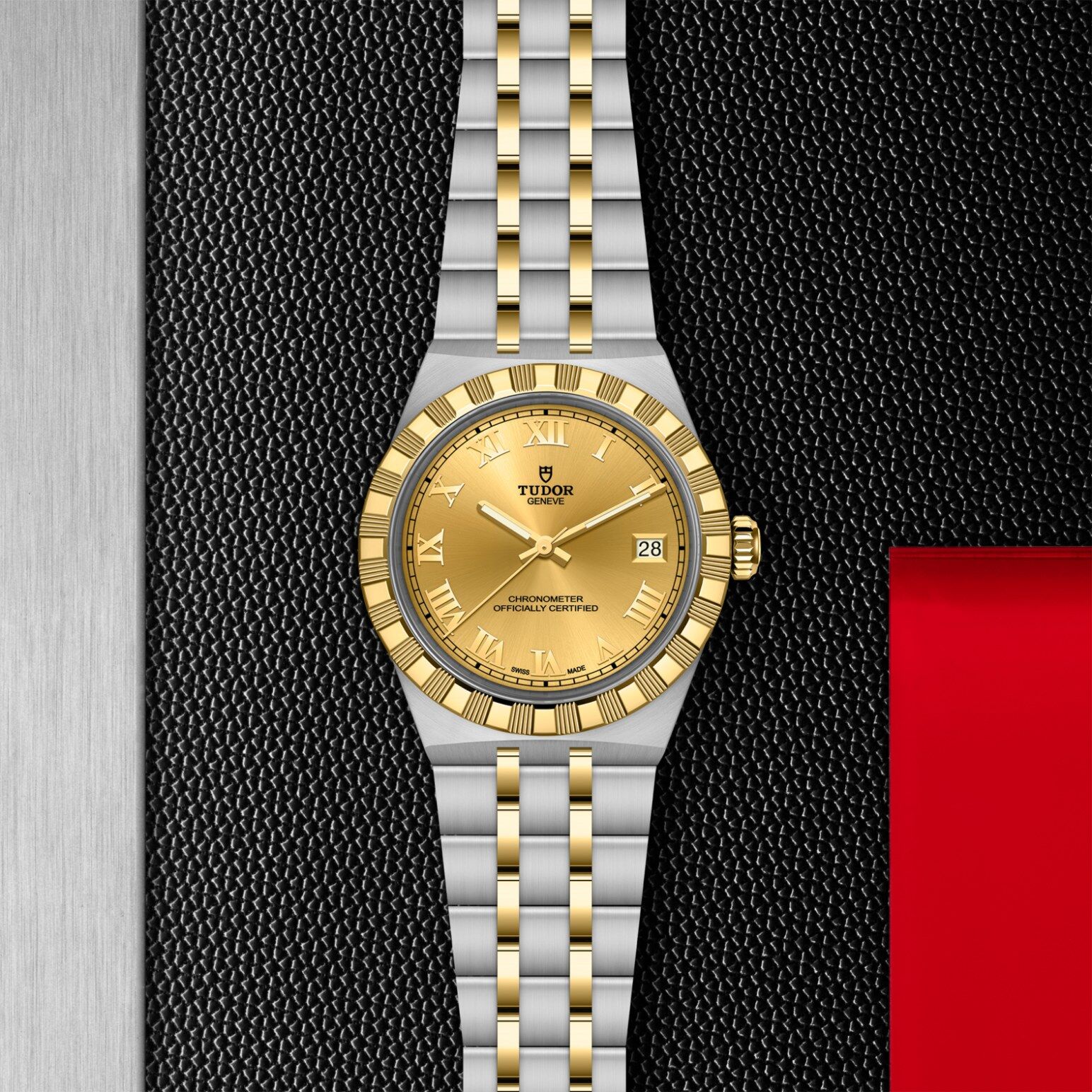TUDOR Royal 36mm stainless steel and yellow gold case, with polished and satin finish - M2836C1A3-0002 at Underwood Jewelers