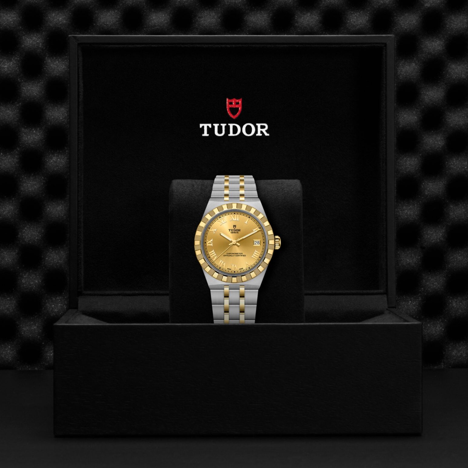 TUDOR Royal 36mm stainless steel and yellow gold case, with polished and satin finish - M2836C1A3-0002 at Underwood Jewelers