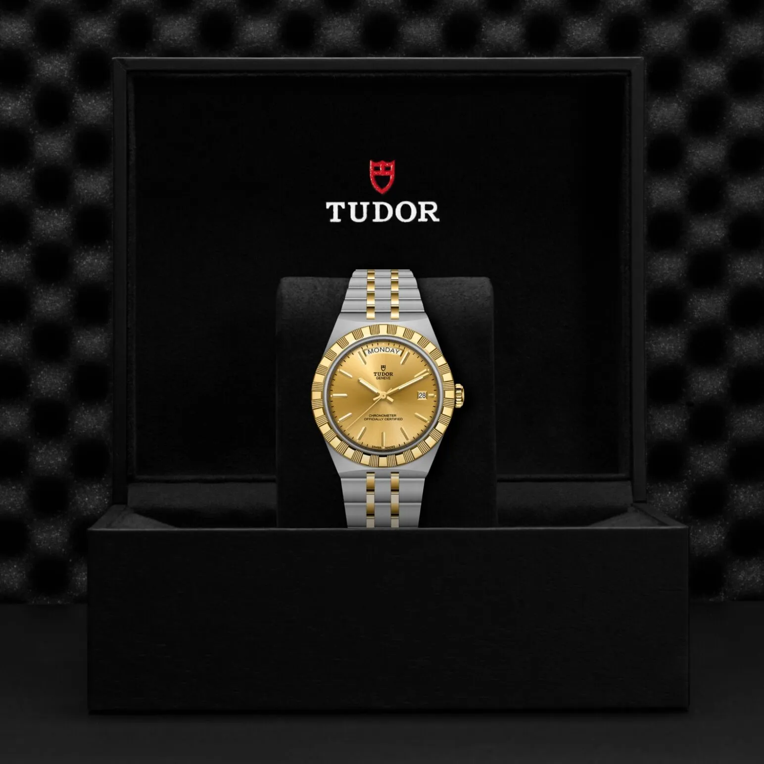 TUDOR Royal 40mm stainless steel and yellow gold case, with polished and satin finish - M2840D1A3-0002 at Underwood Jewelers