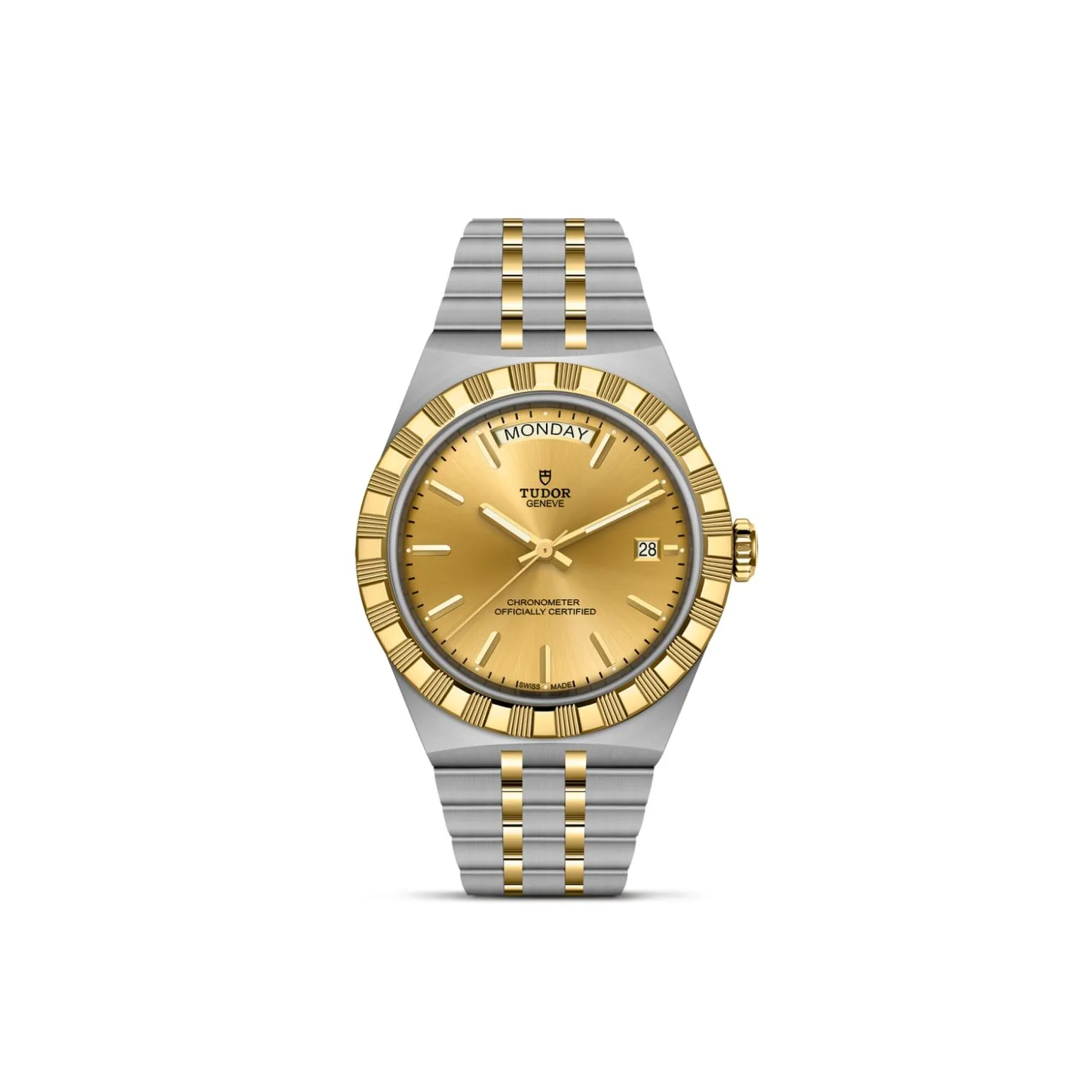 TUDOR Royal 40mm stainless steel and yellow gold case, with polished and satin finish - M2840D1A3-0002 at Underwood Jewelers