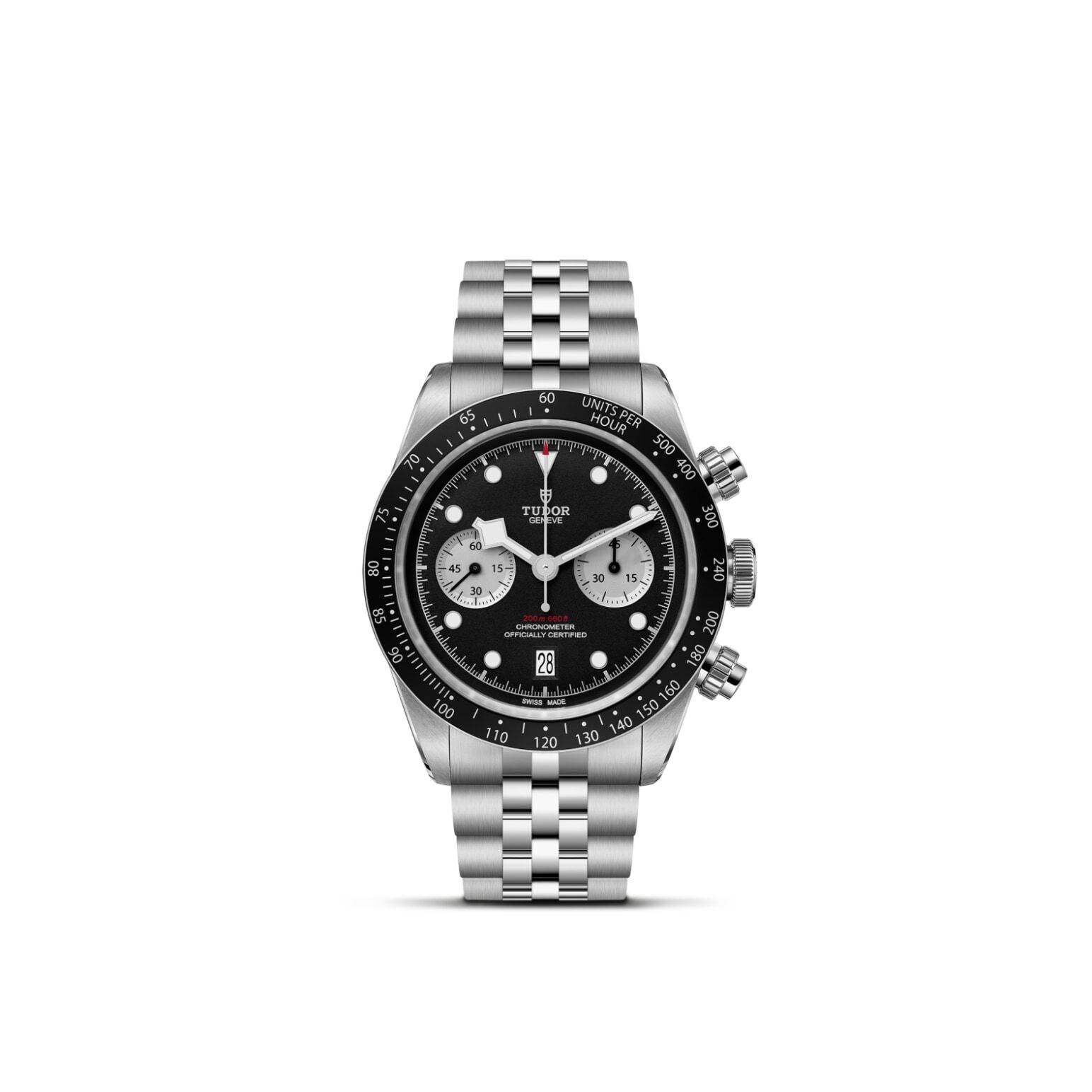 TUDOR Black Bay Chrono 41mm stainless steel case with polished and satin-brushed finishes - M79360N-0013 at Underwood Jewelers
