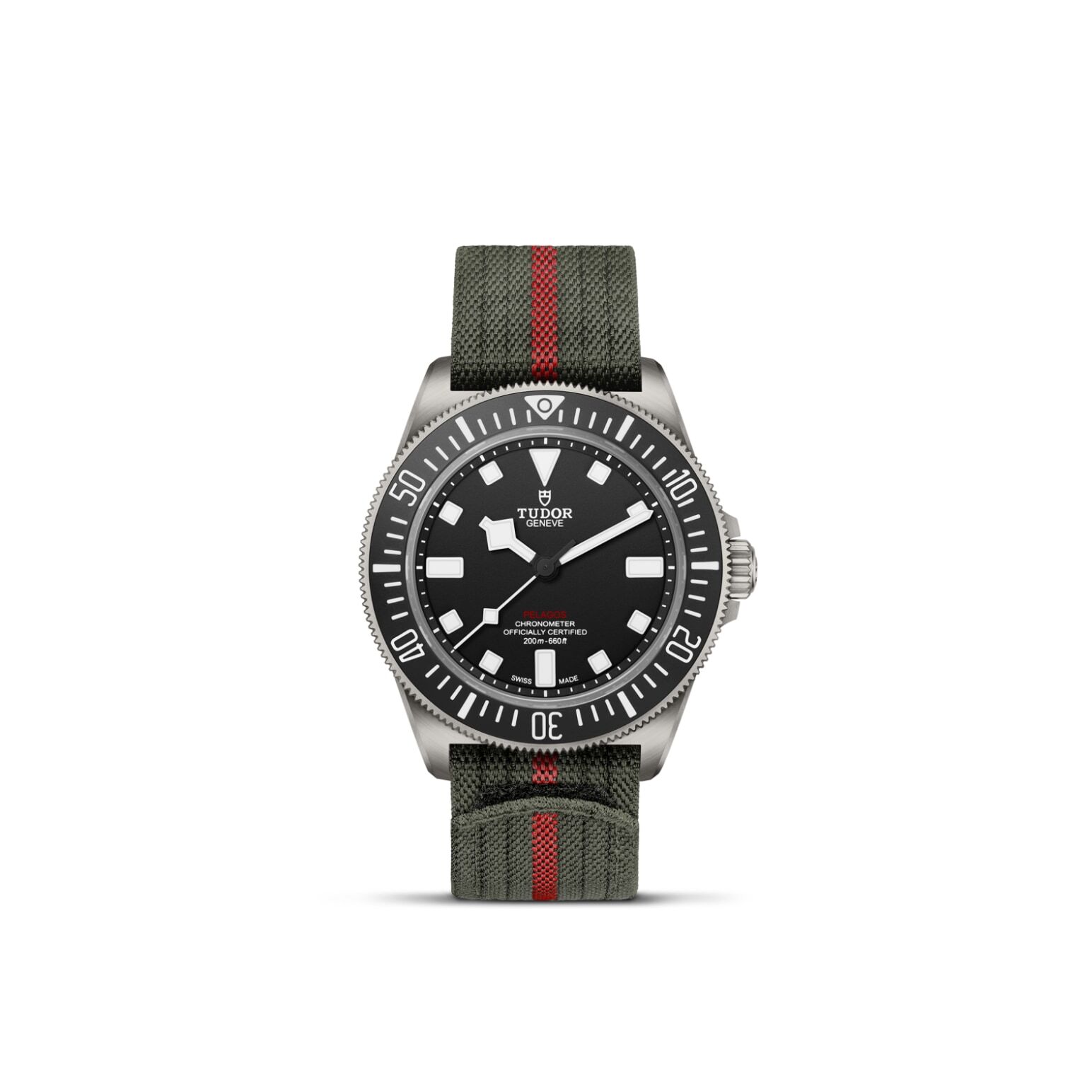 TUDOR Pelagos FXD Titanium case, 42mm in diameter, 12.75mm thick, 52mm from lug to lug, satin-brushed finish Fixed bracelet bars Steel case back - M25717N-0001 at Underwood Jewelers