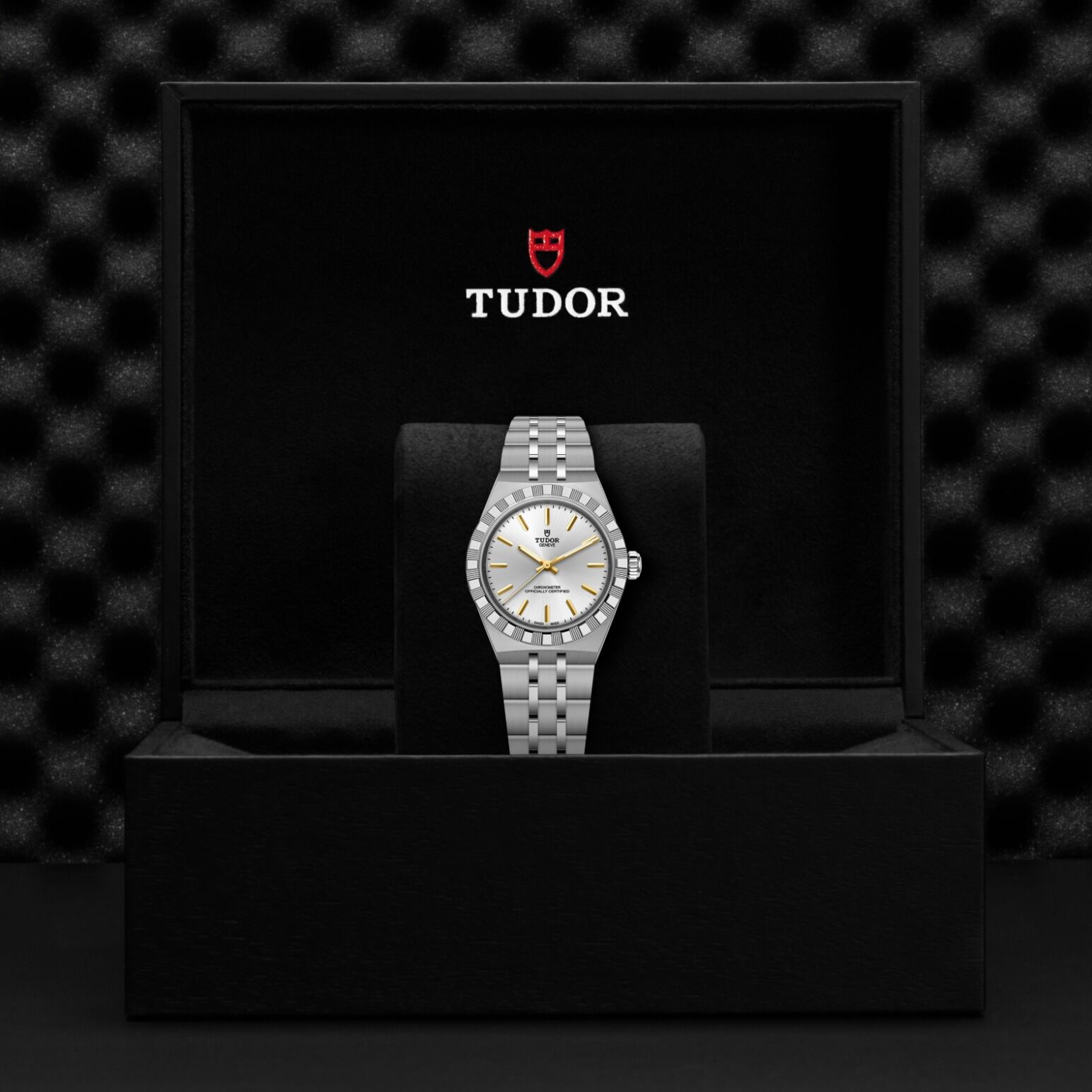 TUDOR Royal 30mm stainless steel case with polished and satin finish - M2830A1A0-0002 at Underwood Jewelers