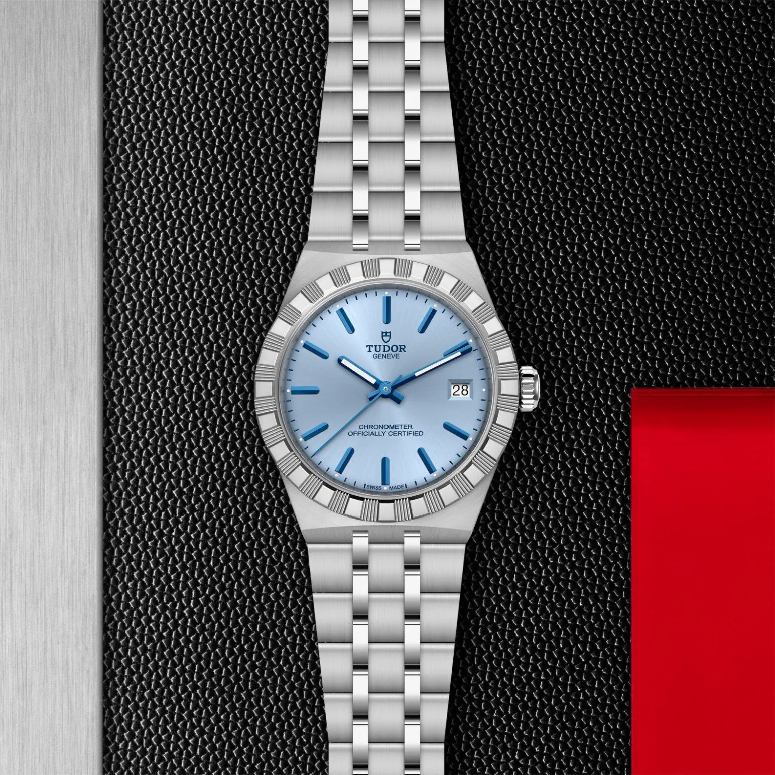 TUDOR Royal 36mm stainless steel case with polished and satin finish - M2836C1A0-0106 at Underwood Jewelers