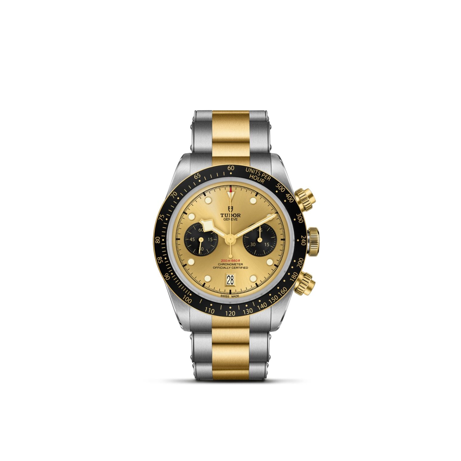 TUDOR Black Bay Chrono S&G 41mm steel case with polished and satin finish - M79363N-0007 at Underwood Jewelers