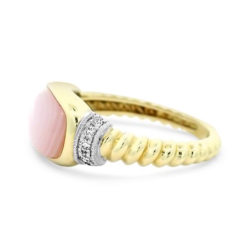 Pink Mother Of Pearl Ring