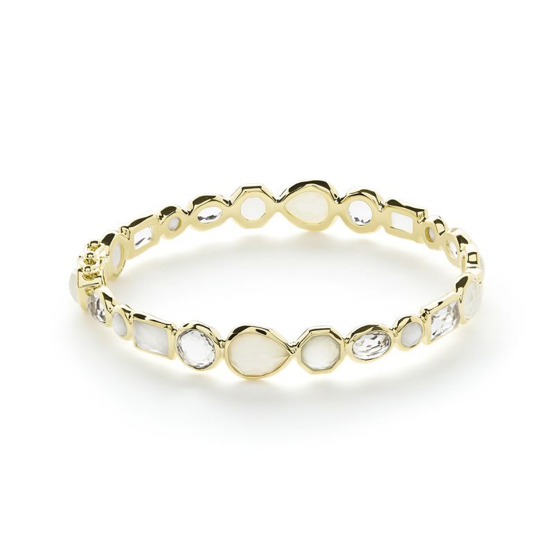 18k Rock Candy Hero Gelato Hinged Bangle In Flirt Colorway