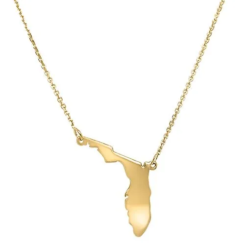 14kt Yellow Gold Florida Necklace
