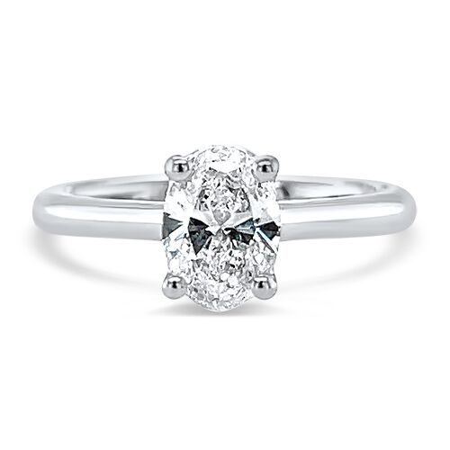 Underwood's Designs 1.00ct Oval Diamond Solitaire Ring, front view (130024441)