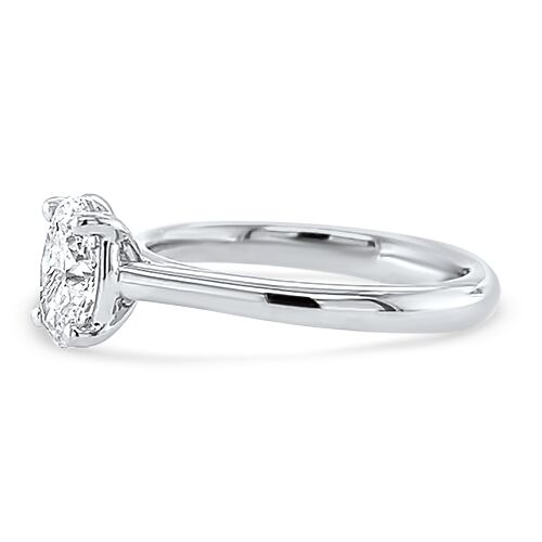 Underwood's Designs 1.00ct Oval Diamond Solitaire Ring, side view (130024441)