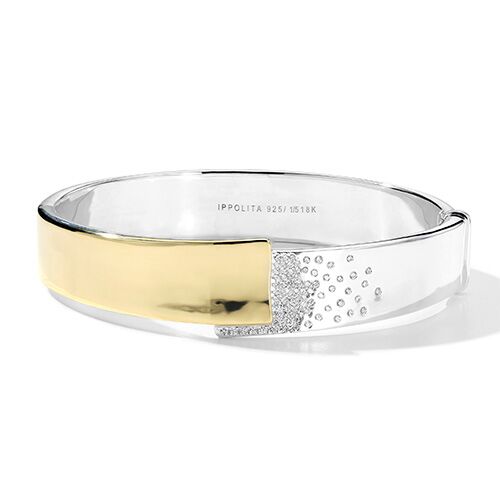 Overlapping Stardust Hinge Bracelet
