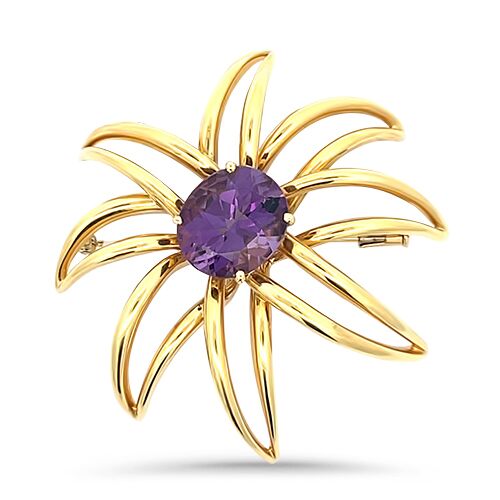Vintage Tiffany & Co. 'Fireworks' Brooch With Amethyst