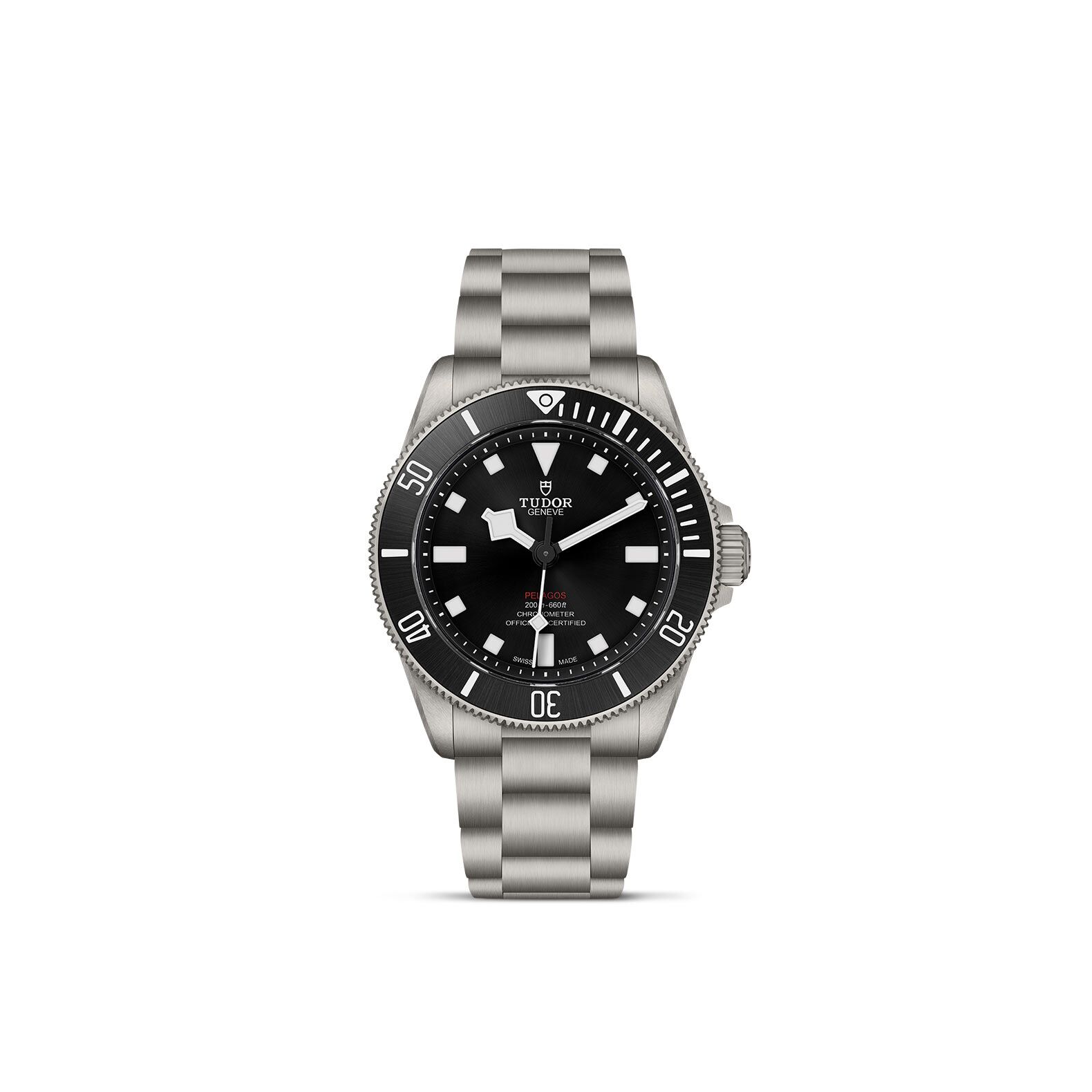 TUDOR Pelagos 39 39mm grade 2 titanium case with satin finish - M25407N-0001 at Underwood Jewelers