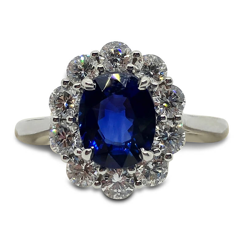 2.02ct. Oval Sapphire Ring