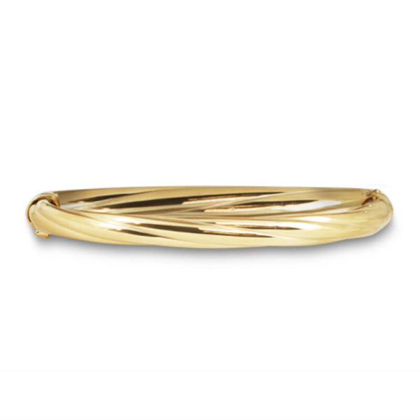 Yellow Twisted Bangle