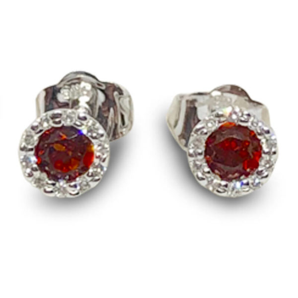 Garnet Stud Earrings