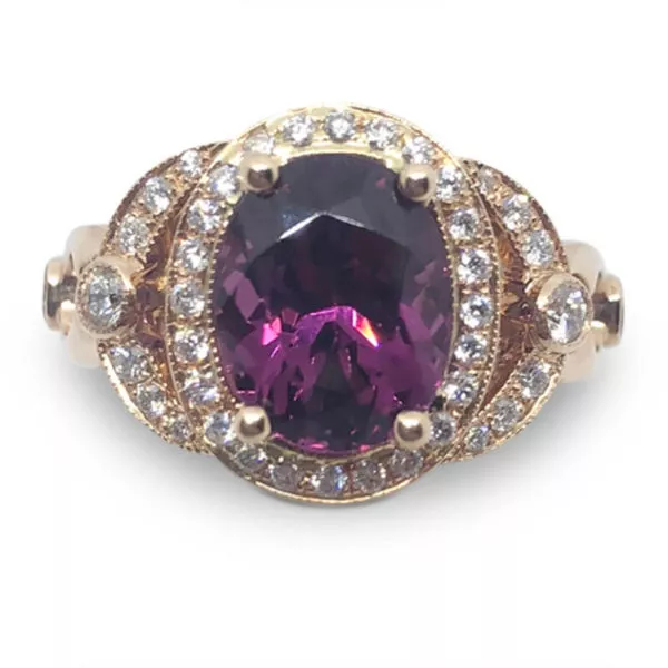 Mahenge Purple Garnet Ring