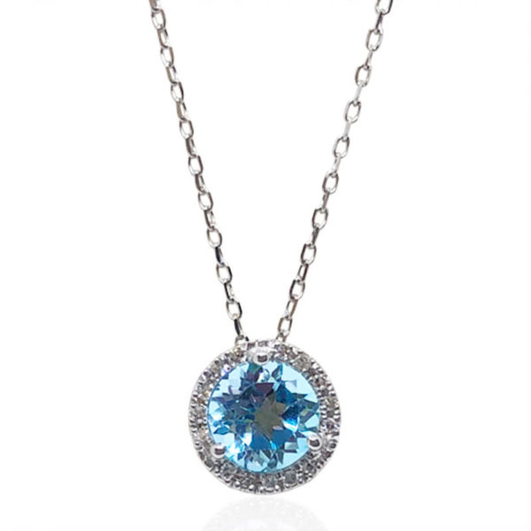 Light Blue Topaz Pendant