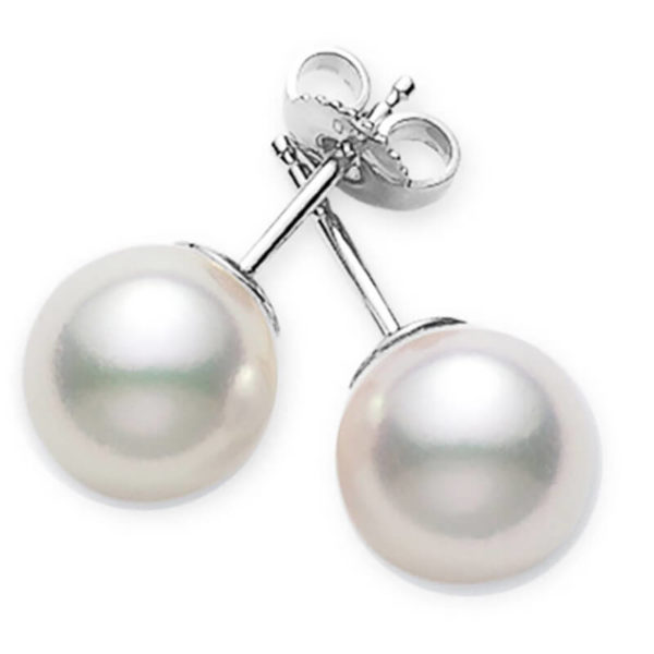 6-6.5mm A Pearl Studs- WG