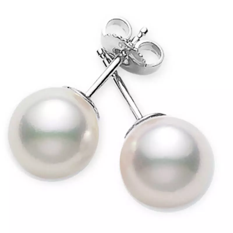 Mikimoto pearl earrings 10mm on sale