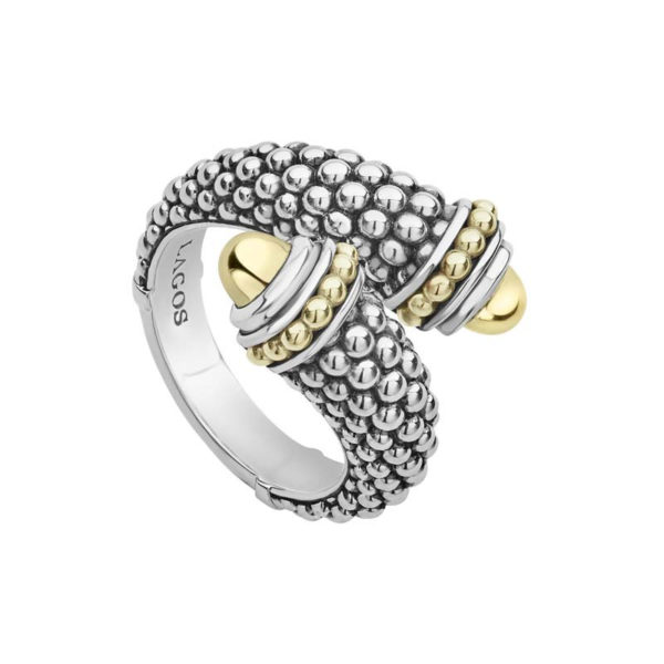 Double Tipped Caviar Ring