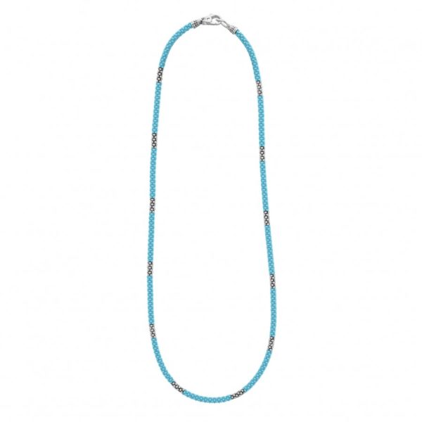 Blue & Silver Caviar Necklace