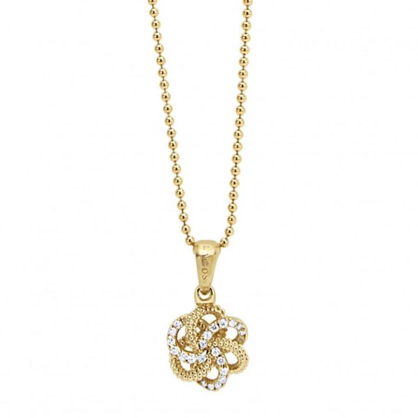 Love Knot Gold & Diamond Pendant