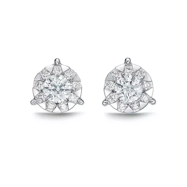 Bouquet Diamond Stud Earrings