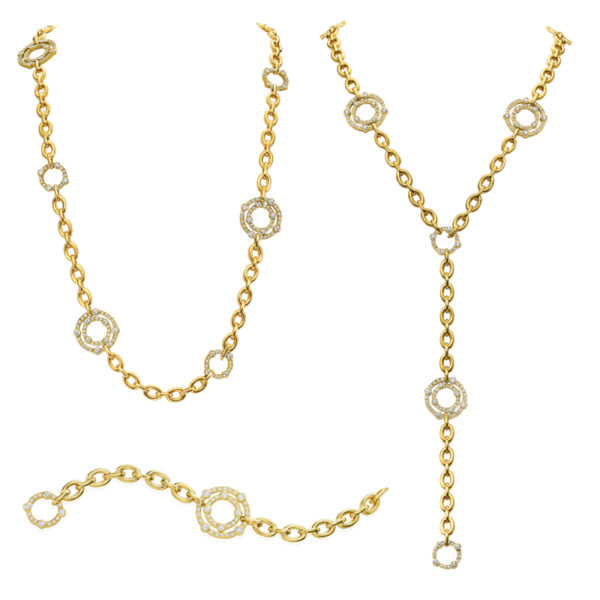 Diamond Convertible Carousel Necklace