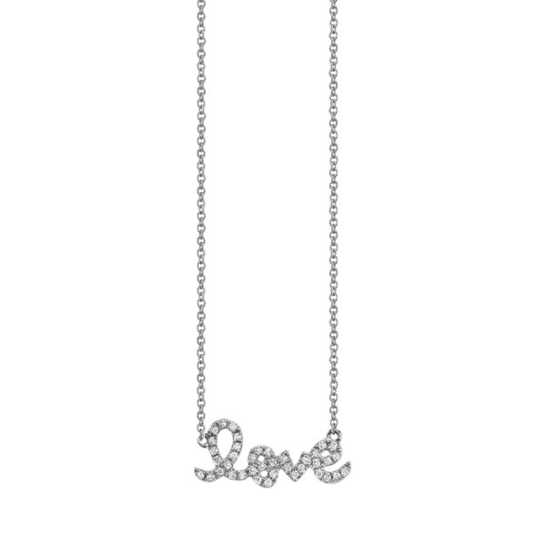 Small Love Necklace- WG