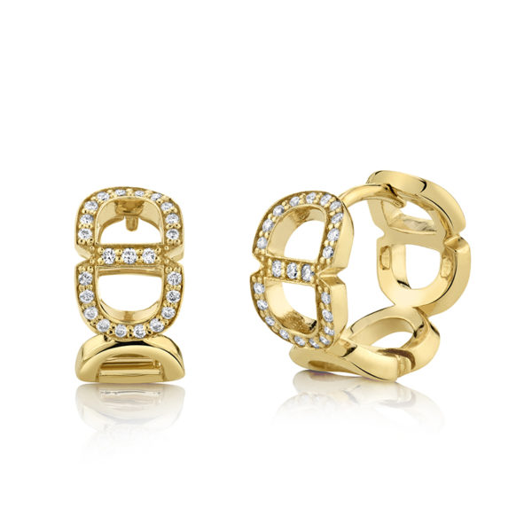Diamond Huggie Hoops