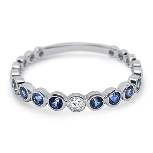 Sapphire & Diamond Band