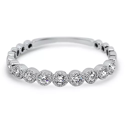 Bezel-Set Diamond Band