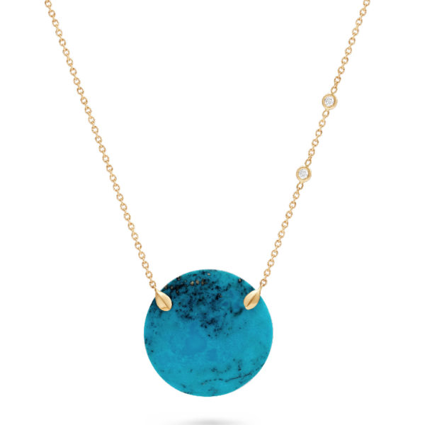 Turquoise Disc Pendant