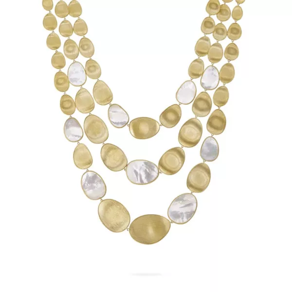 Triple Strand Mother-of-Pearl Necklace