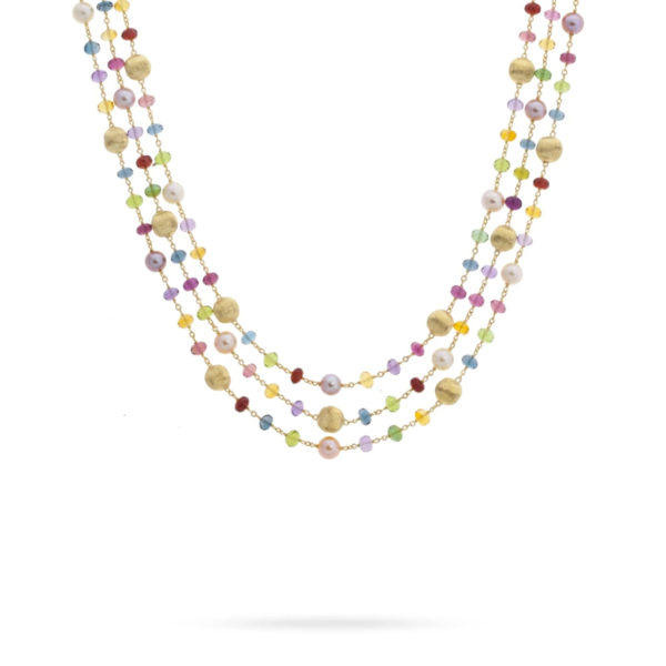 Gold & Mixed Stone Necklace