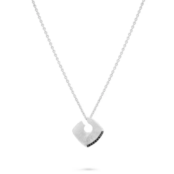 Small Black Diamond Necklace