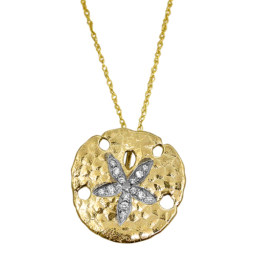 Diamond Sand Dollar Pendant