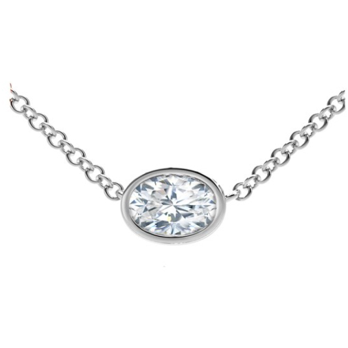 0.25ct Oval Forevermark Diamond Necklace Underwoods Jewelers