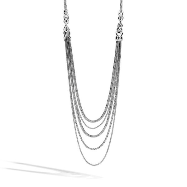 Asli Classic Chain Link Transformable Bib Necklace