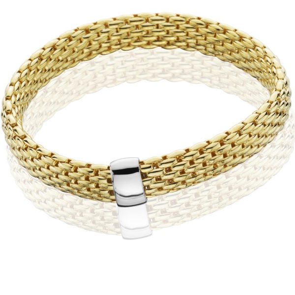14k. Yellow Gold Mesh Bracelet
