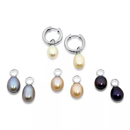 Huggie Pearl Earrings