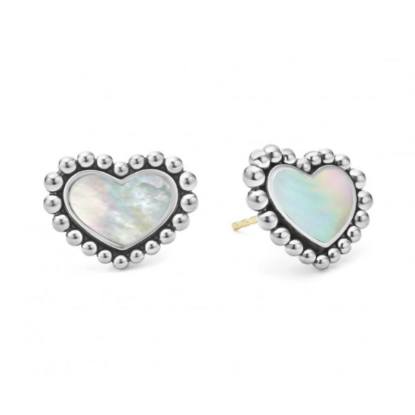 Maya MOP Heart Stud Earrings