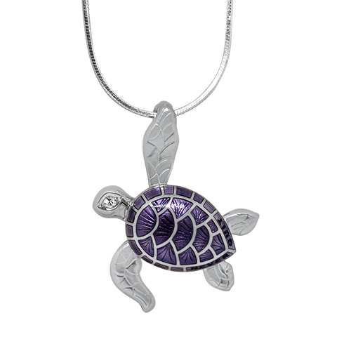 Purple turtle deals necklace