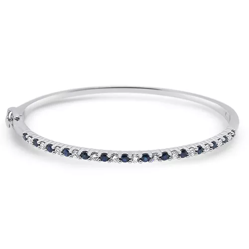 Sapphire & Diamond Bangle