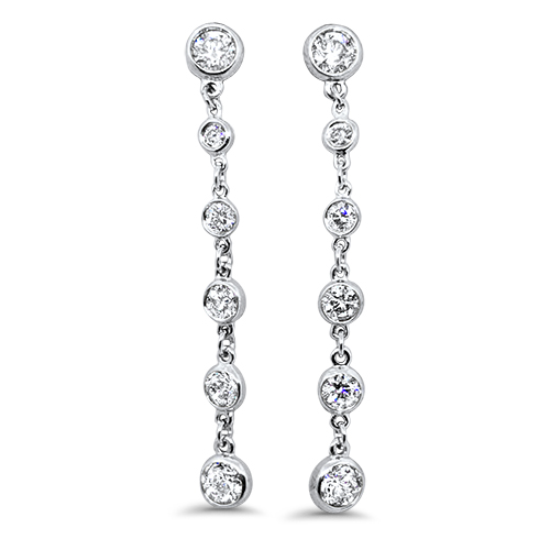 Drop down diamond earrings discount