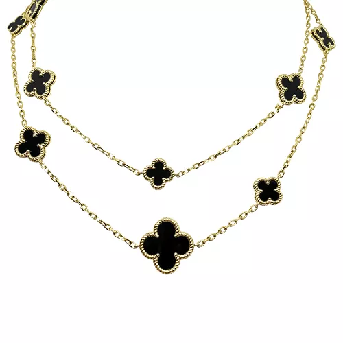 Quatrefoil necklace shop