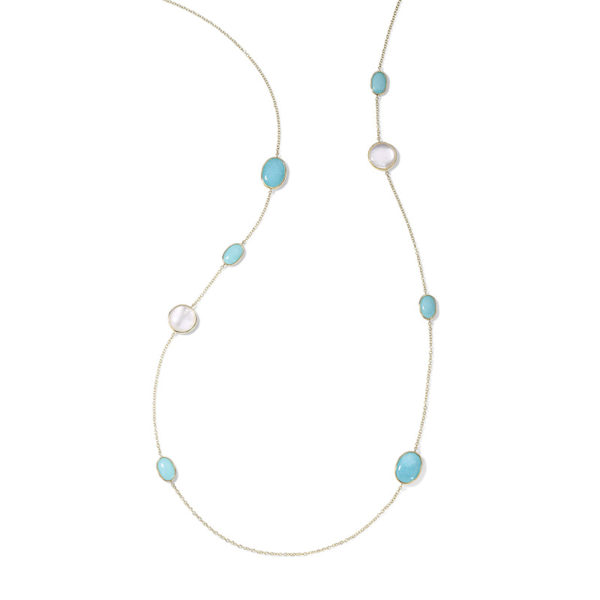 18KY LONG CASCATA NECKLACE